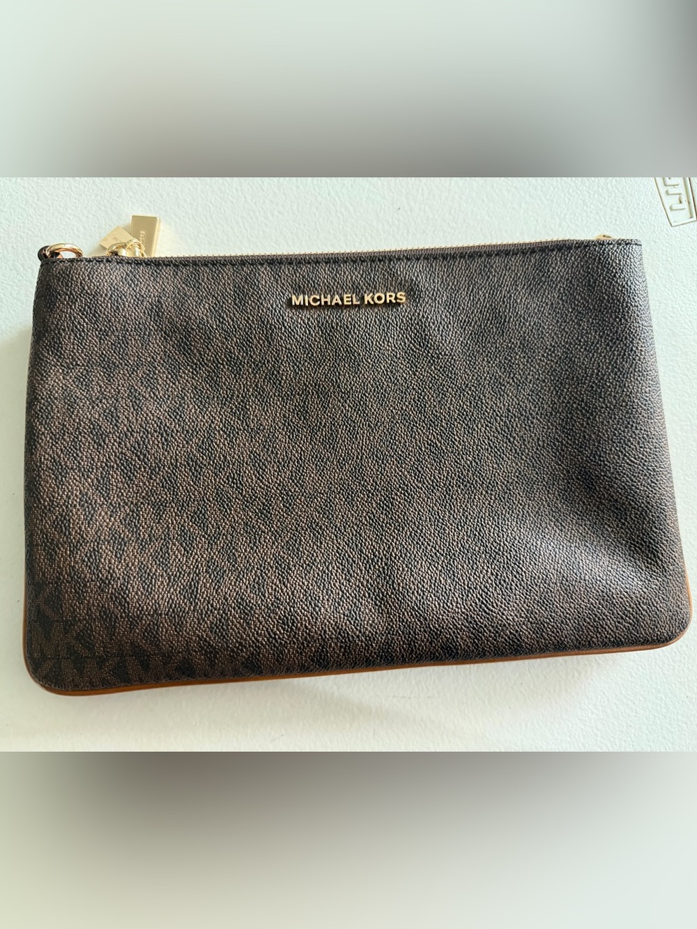 Michael Kors Jet Set Large EW Crossbody - Brown Signature NO STRAP